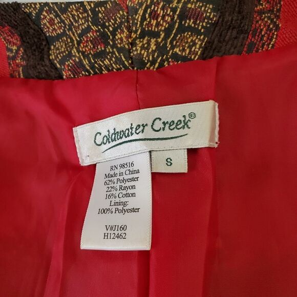 Coldwater creek colorful tapestry jacket - Picture 2 of 8